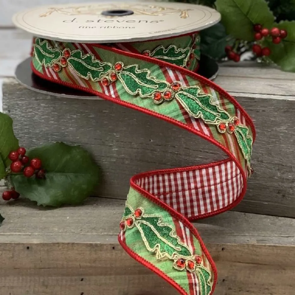 DStevens Fabric*D. Stevens North Pole Plaid Ribbon