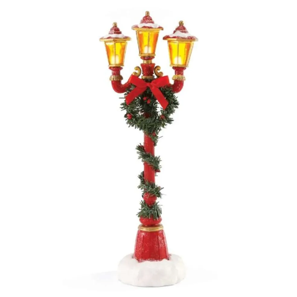 Possible Dreams Home Decors*Department 56 Santa's Lamp Post 4049275