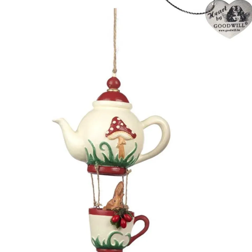 Goodwill Christmas Tree*Goodill Belgium 2020 B 93157 Tea Party Mice Hot Air Balloon White