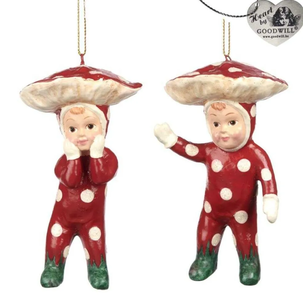 Goodwill Christmas Tree*Goodill Belgium 2020 B 93164 Woodland Mushroom Baby 2 Assorted