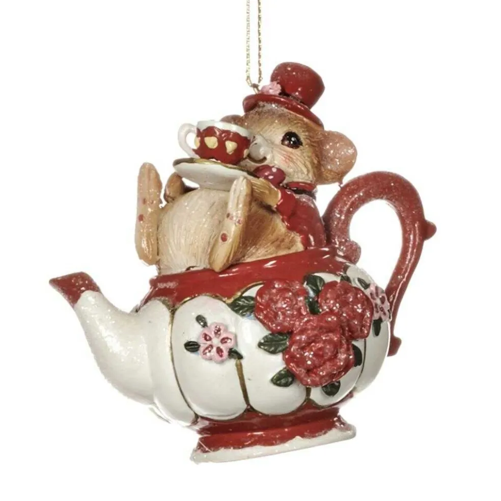 Goodwill Christmas Tree*Goodill Belgium 2020 Tr 25366 Mouse In Teapot Ornament