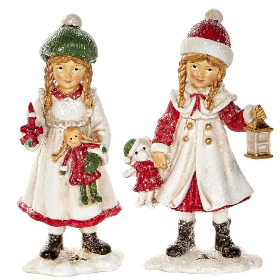 Goodwill Christmas Tree* Belgium Xmas Girl With Toys 2 Assorted Mc 34056