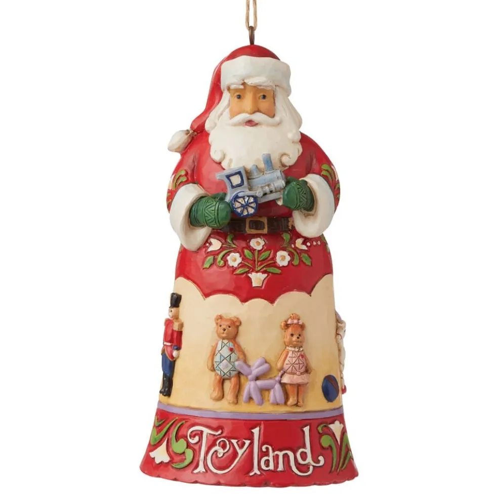 Jim Shore Christmas Tree* 6009457 Toyland Santa Hanging Ornament