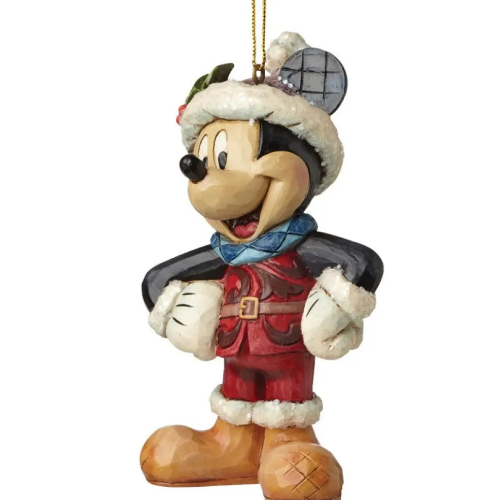 Jim Shore Christmas Tree* A28239 Sugar Coated Mickey Mouse Hanging Ornament