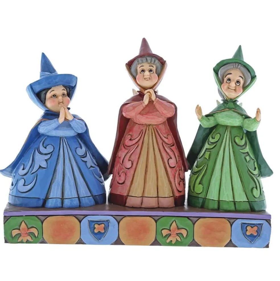 Jim Shore Disney World*4059734 Disney Royal Guests Three Fairies Figurine