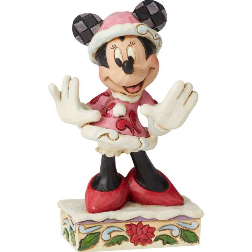 Jim Shore Disney World* Festive Fashionista (Minnie Mouse Christmas Figurine) 6002843