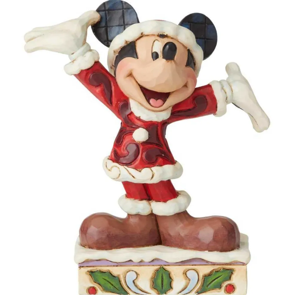 Jim Shore Disney World* Tis A Splendid Season (Mickey Mouse Figurine) 6002842