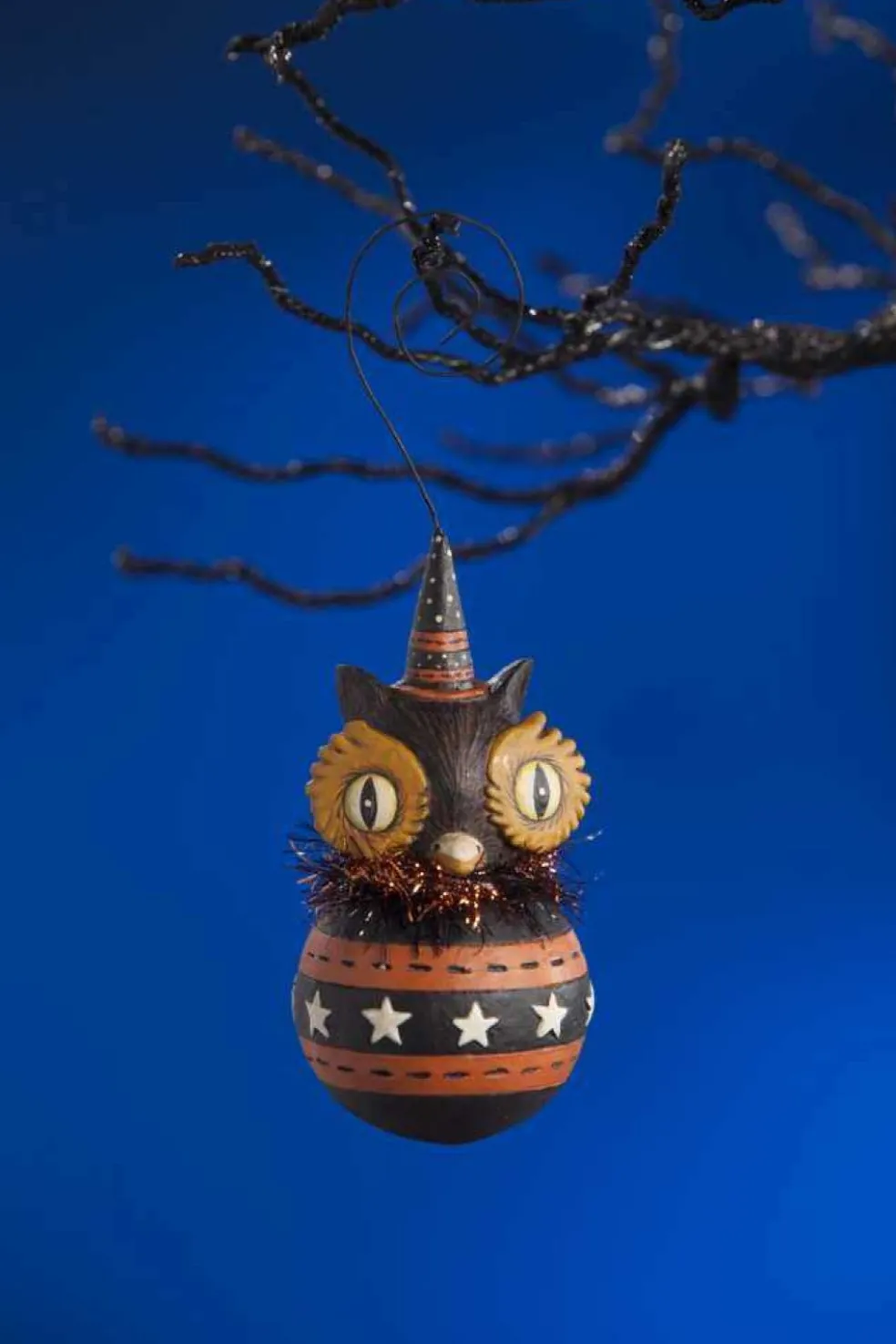 Bethany Lowe Halloween*Jp7942 Johanna Parker Owl Ball Ornament