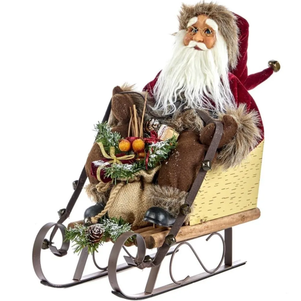 Katherine Collection Santa Claus*Katherine's Collection Santa In Woodland Sleigh Kc C 18-741669