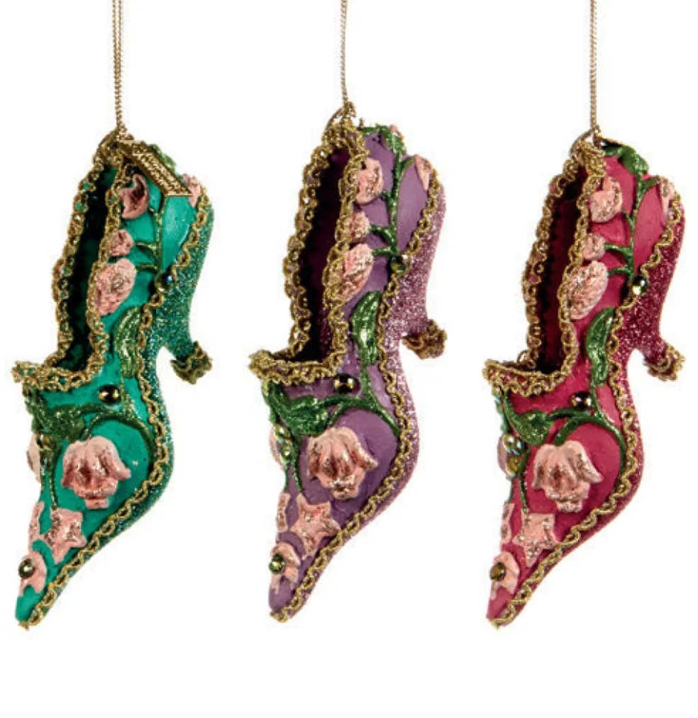 Katherine Collection Christmas Tree*Katherine's Collection Shoe Ornament 3 Assorted Kc 28-728597