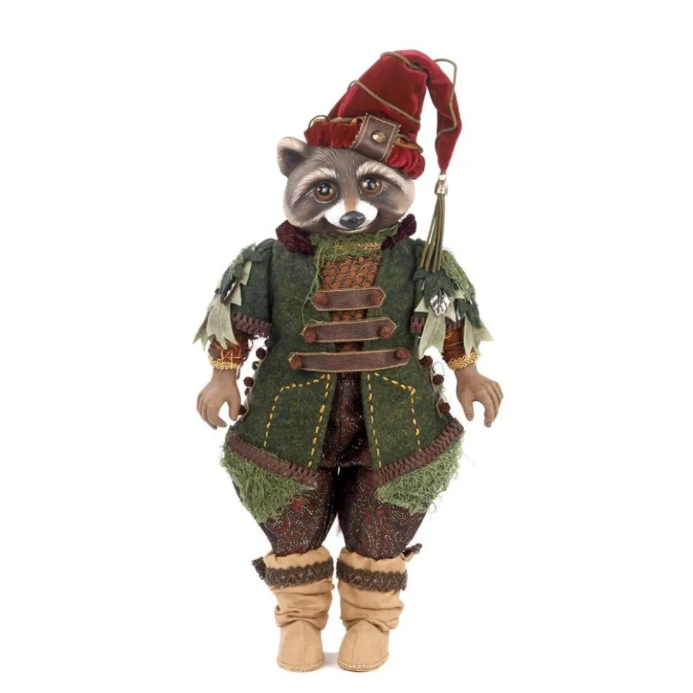Katherine Collection Home Decors*Katherine's Collection Woodland Racoon Doll With Stand Kc 28-728477