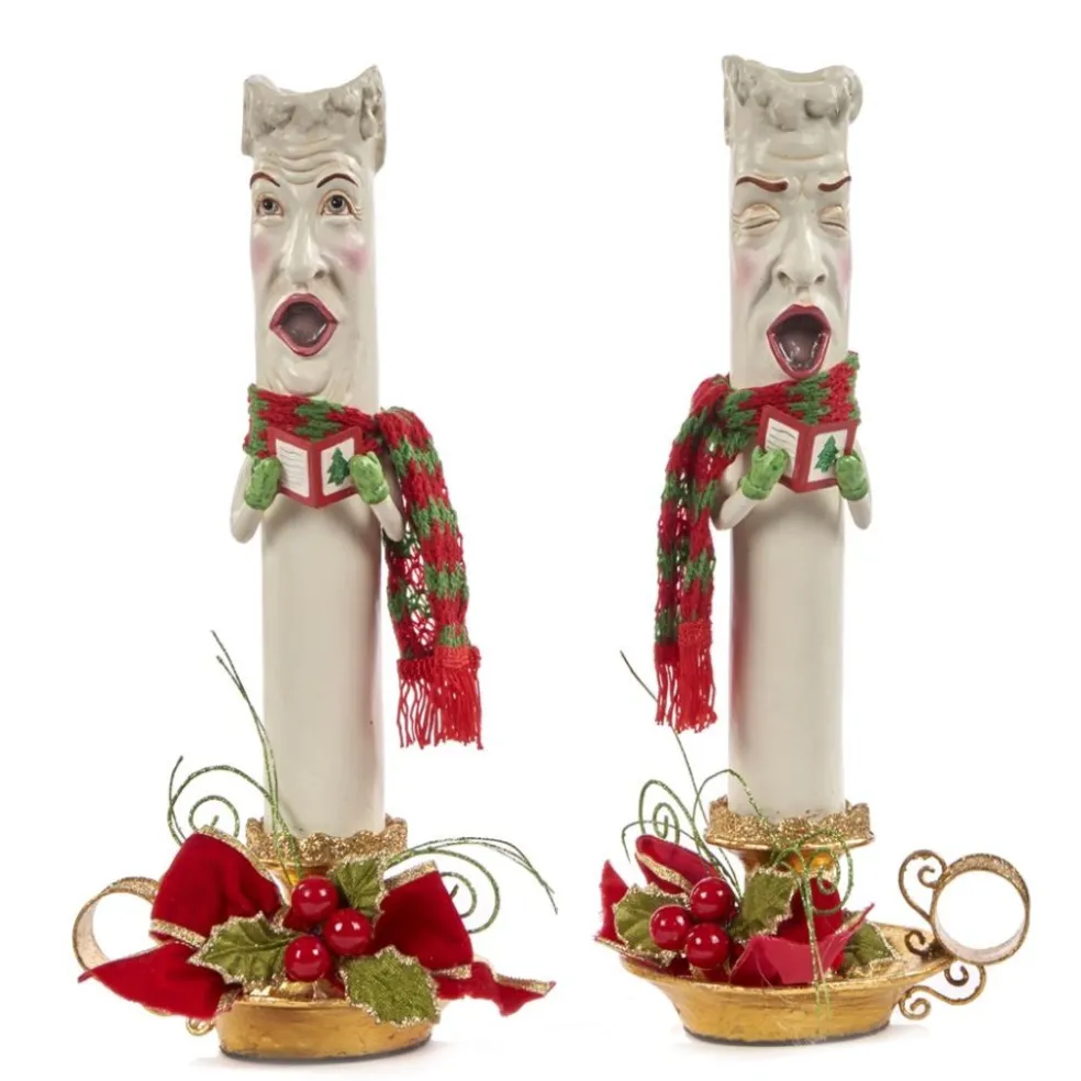 Katherine Collection Home Decors*Katherine's Collection Xmas Caroling Candle 2 Assorted 28-828336 28-828336