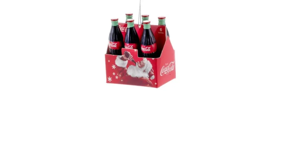 Kurt Adler Christmas Tree* 2.75" Coca-Cola 6-Pack Mini Ornament Cc2145