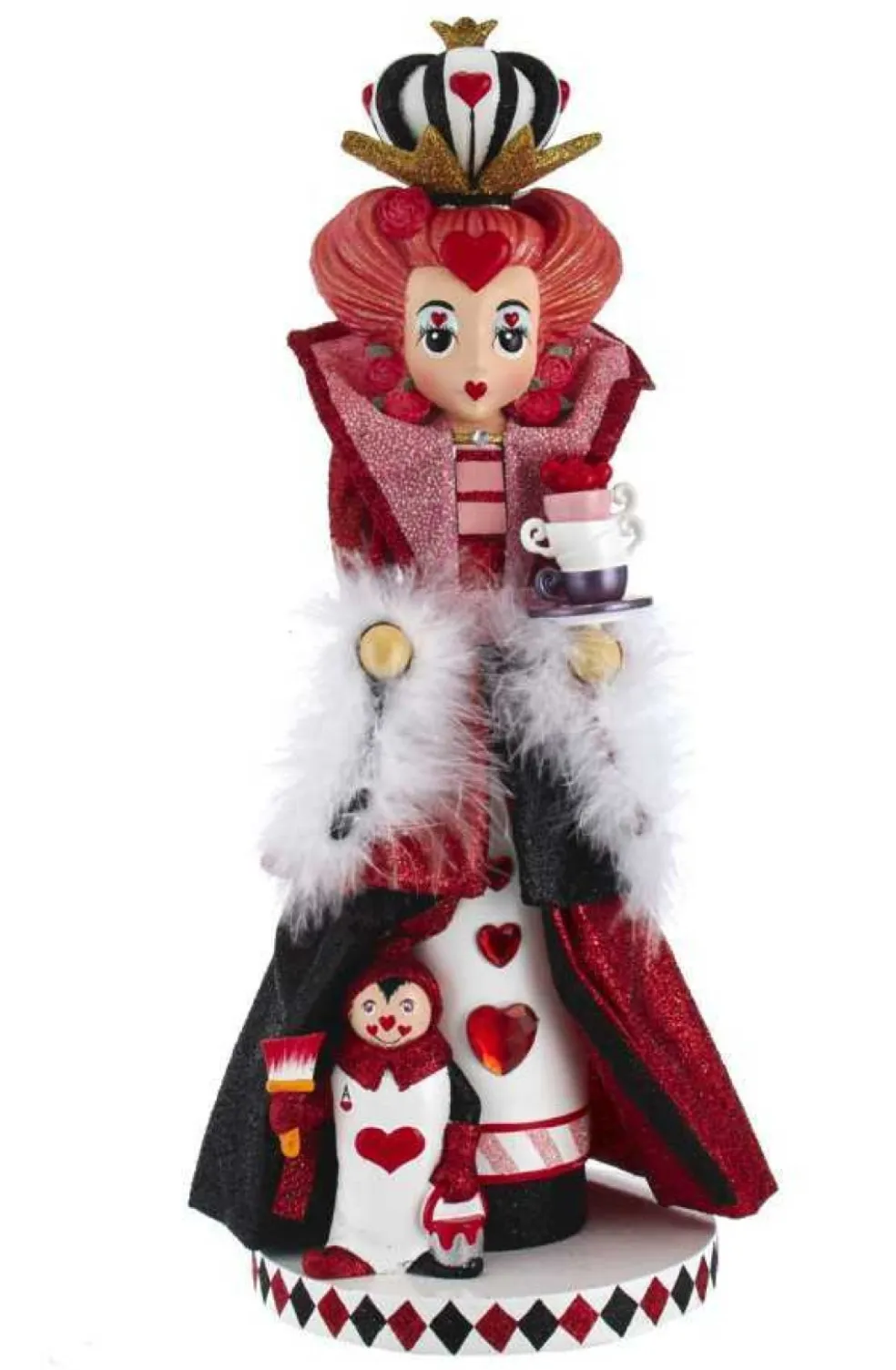 Kurt Adler Alice* Ha0519 Hollywood Queen Of Heart Nutcracker