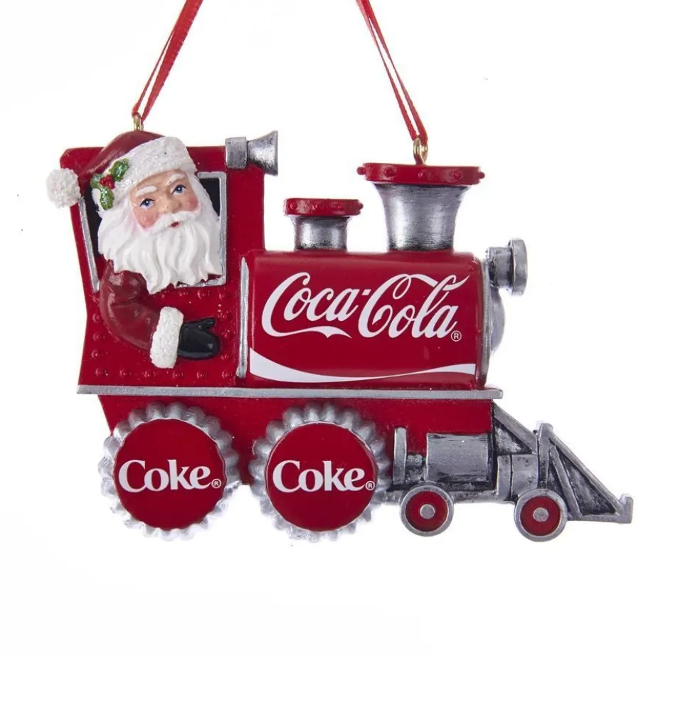 Kurt Adler Christmas Tree* Nyc Cc2183 Coca-Cola Santa Train Ornament