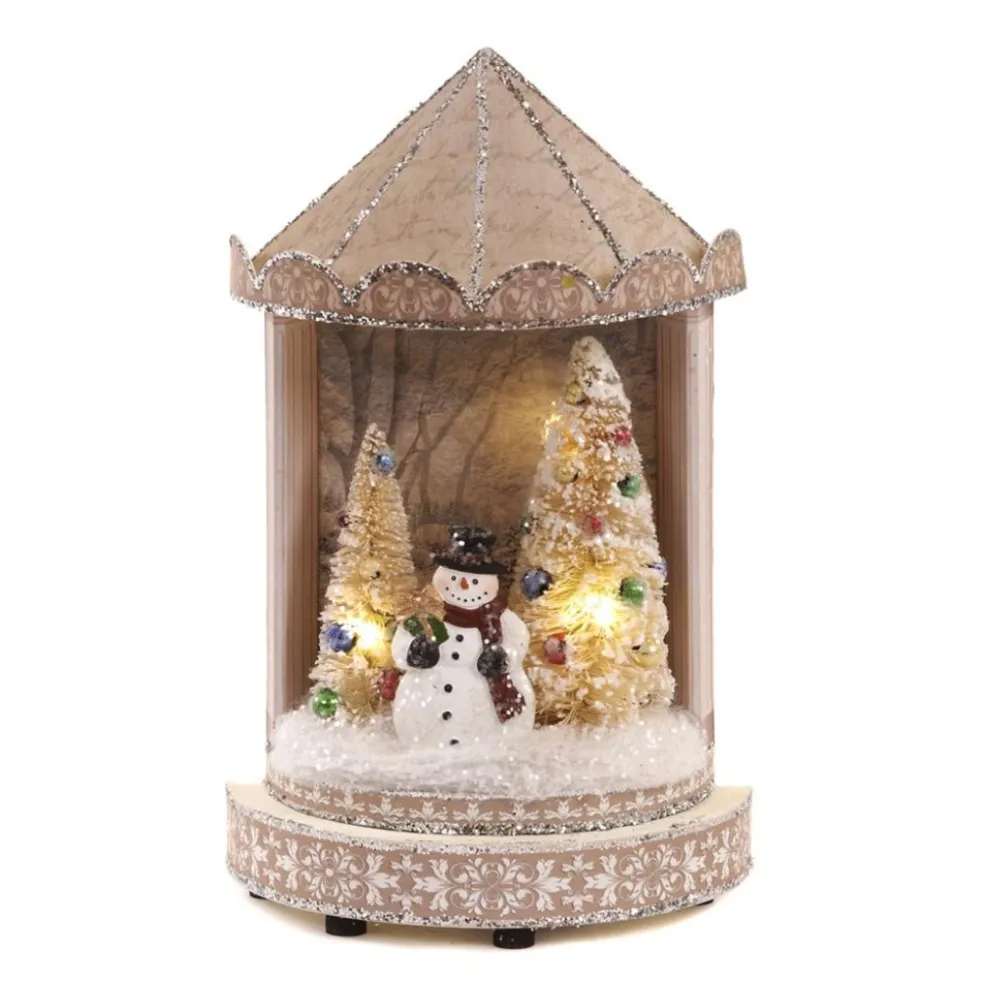Goodwill Home Decors*Led Paper Tree/Snowman Scene Y 61318