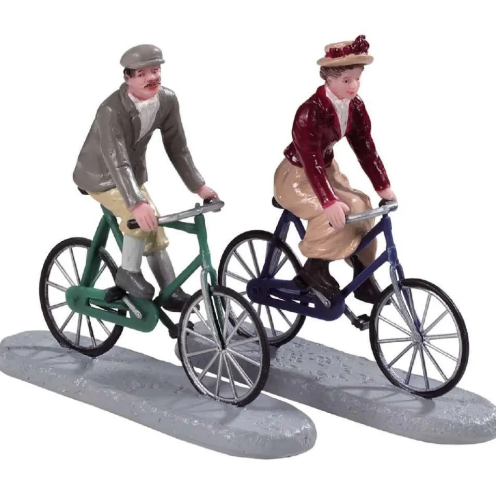 Lemax Christmas Villages* Bike Ride Date Set Of 2 92763 Figurines