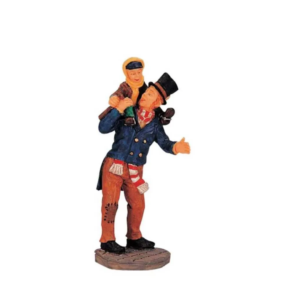 Lemax Christmas Villages* Bob Cratchit And Tiny Tim 02403 - Caddington Village