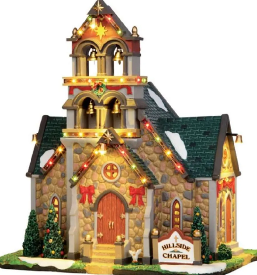 Lemax Christmas Villages* Hillside Bell Chapel, With 4.5V Adaptor 45729 Caddington Village