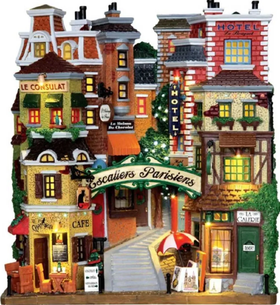 Lemax Christmas Villages* Parisian Stairs 25402 - Facade Collection