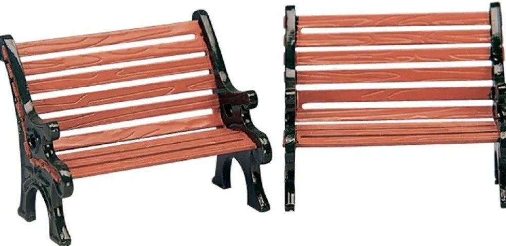 Lemax Christmas Villages* Park Bench Set Of 2 34895 Accessories