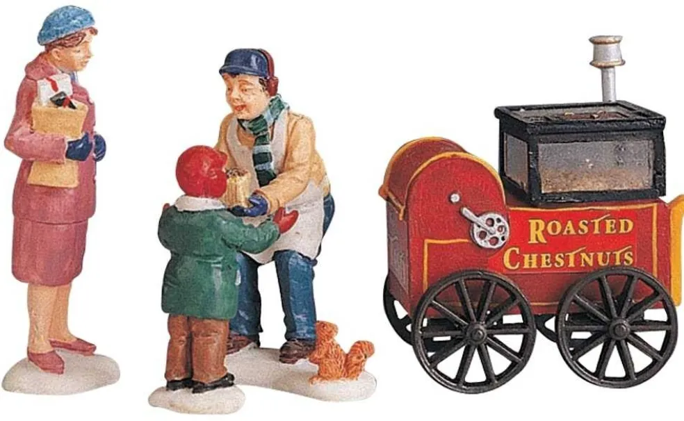 Lemax Christmas Villages* Roasted Chestnut Stand Set/4 92331 - Christmas Village