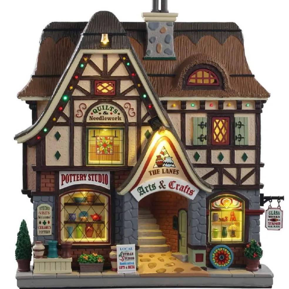 Lemax Christmas Villages* The Lanes - Arts And Crafts, B/O (4.5V) 95472 Facades