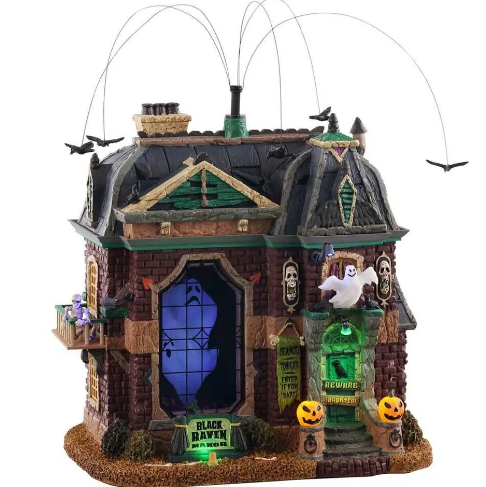 Lemax Halloween Villages* Village 2021 Black Raven Manor 05605