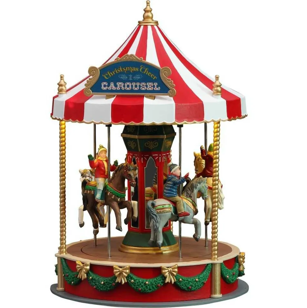 Lemax Christmas Villages* Village 2021 Christmas Cheer Carousel 14821