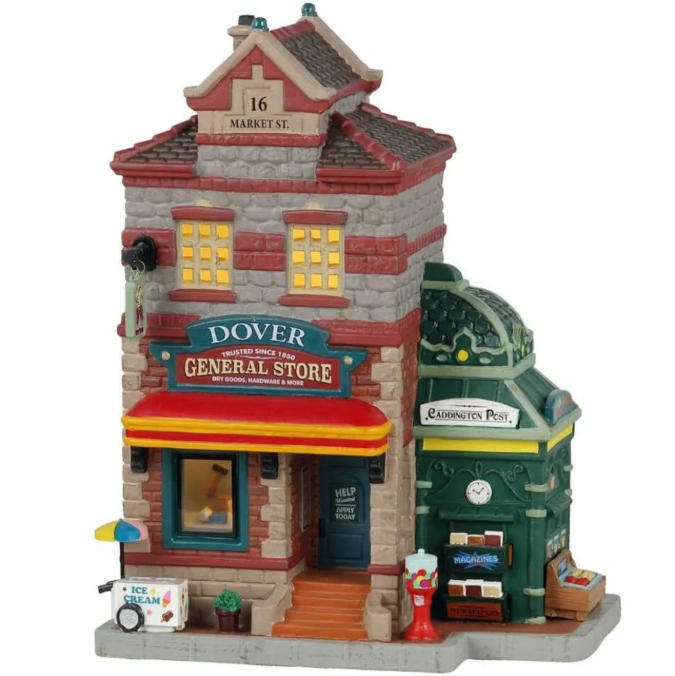 Lemax Christmas Villages* Village 2021 Dover General Store And Newsstand 15773