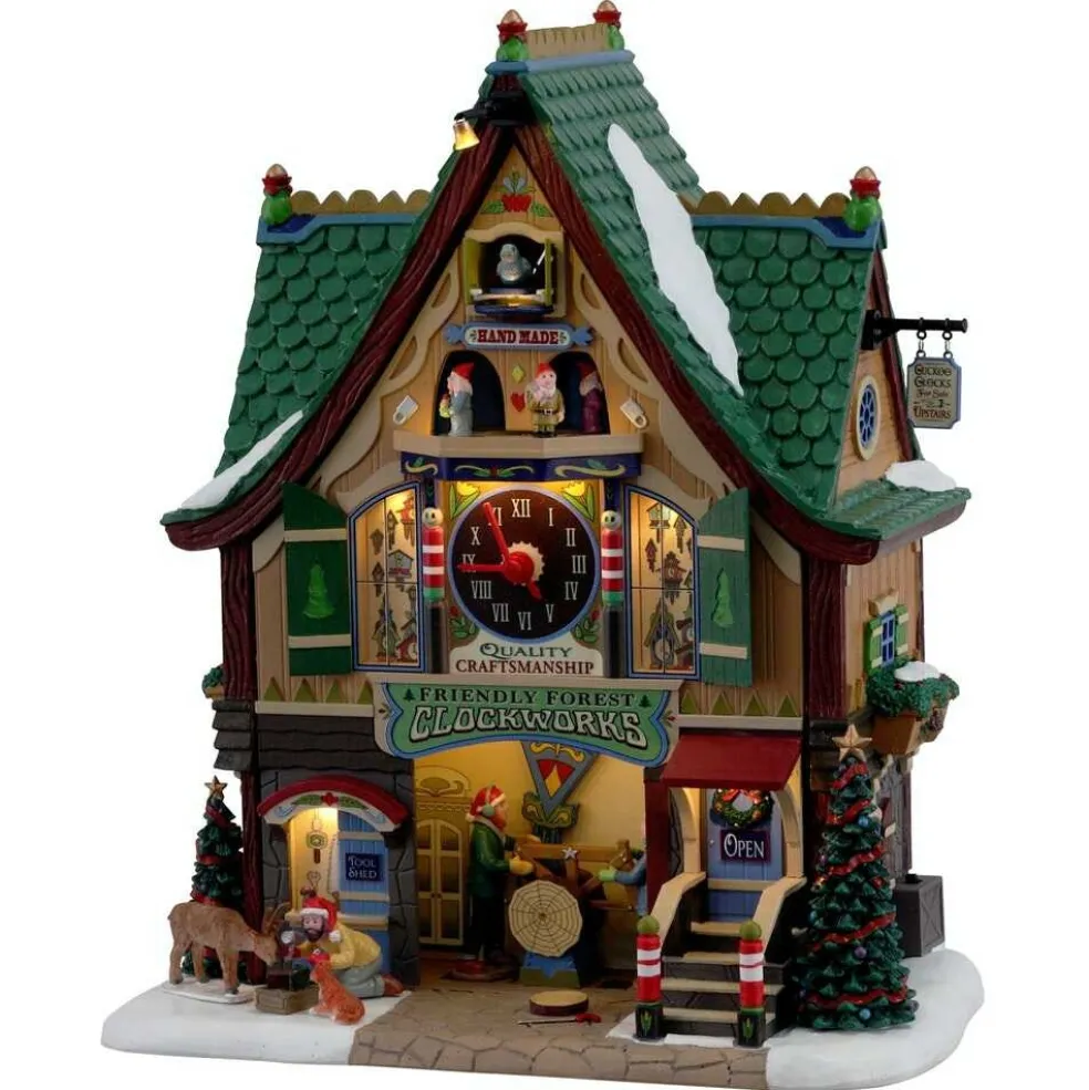 Lemax Christmas Villages* Village 2021 Friendly Forest Clockworks 15734