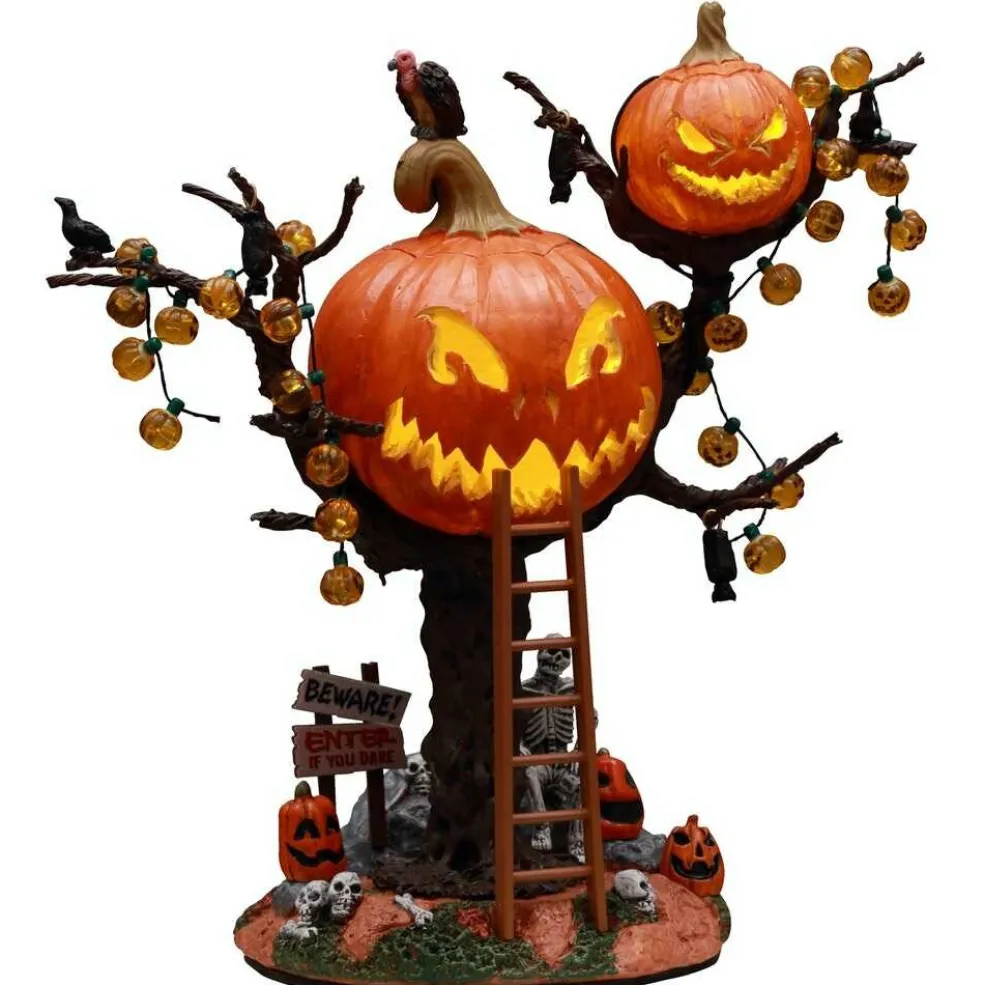 Lemax Halloween Villages* Village 2021 Pumpkin Tree House 14856