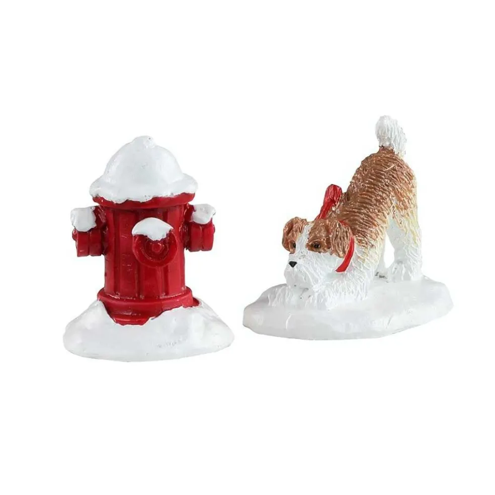 Lemax Christmas Villages* Village 2021 Snow Hydrant, Set Of 2 14860