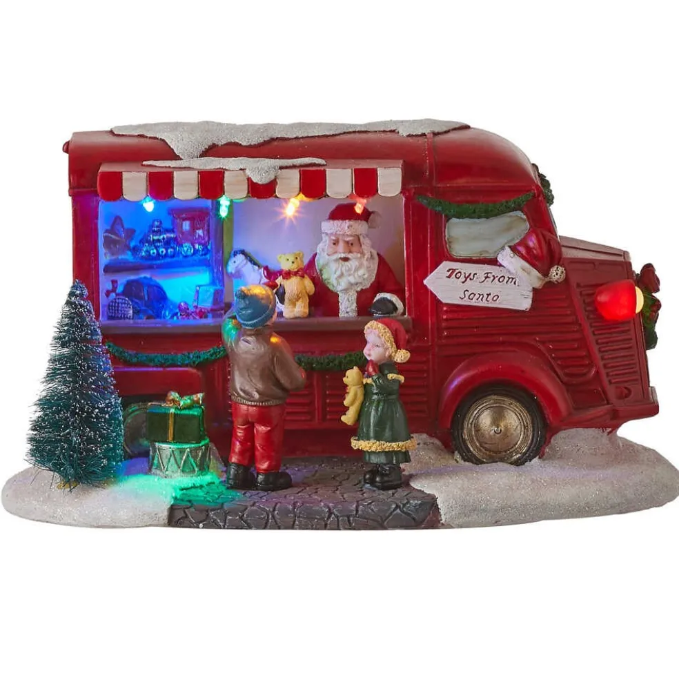 Luville Christmas Villages* Collectables Santa's Toy Stand Red 1052638