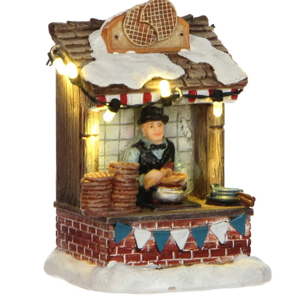 Luville Christmas Villages* Collectables Stroopwafel Market Battery Operated 1031291