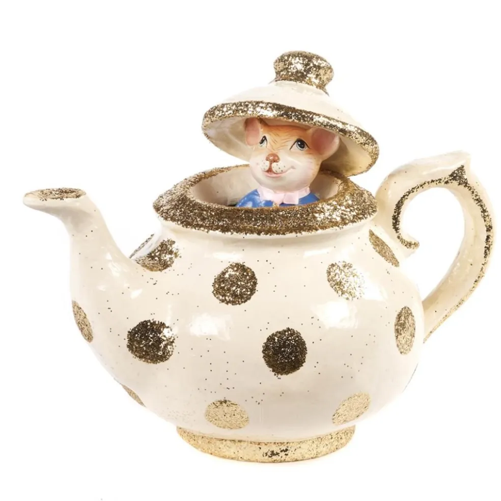 Goodwill Alice*Mouse In Teapot Decor B 96403