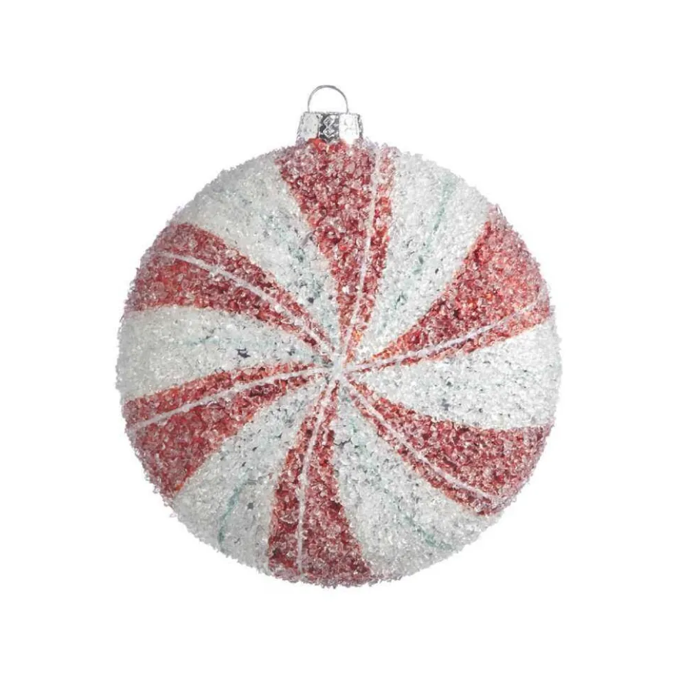 Raz Imports Christmas Tree* Iced Peppermint Disc Ornament 4022850