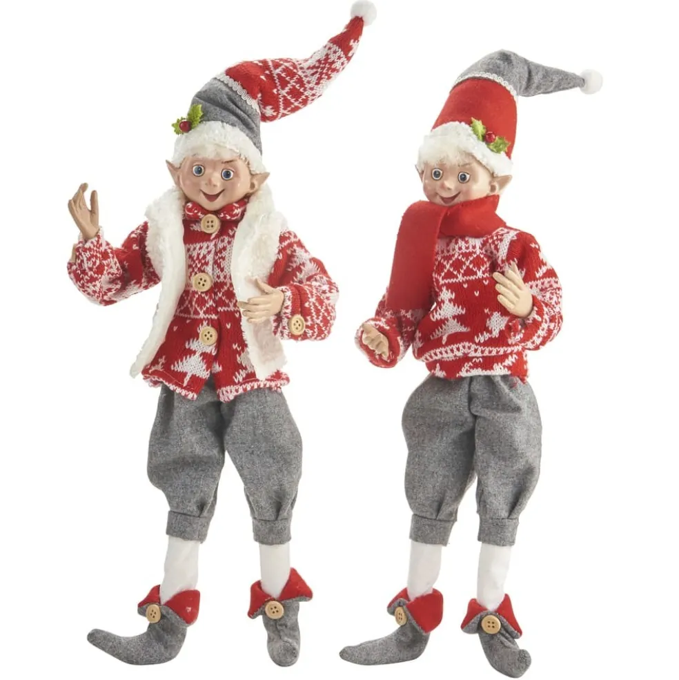 Raz Imports Elves* 16Inch Posable Elf 4002227 2 Assorted