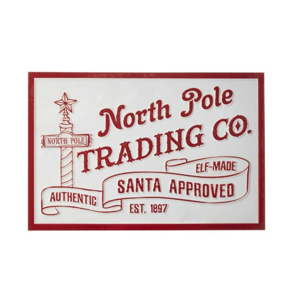 Raz Imports Home Decors* North Pole Trading Company Wall Art 4036322