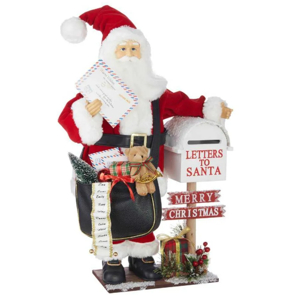 Raz Imports Santa Claus* Santa With Mailbag 4015538