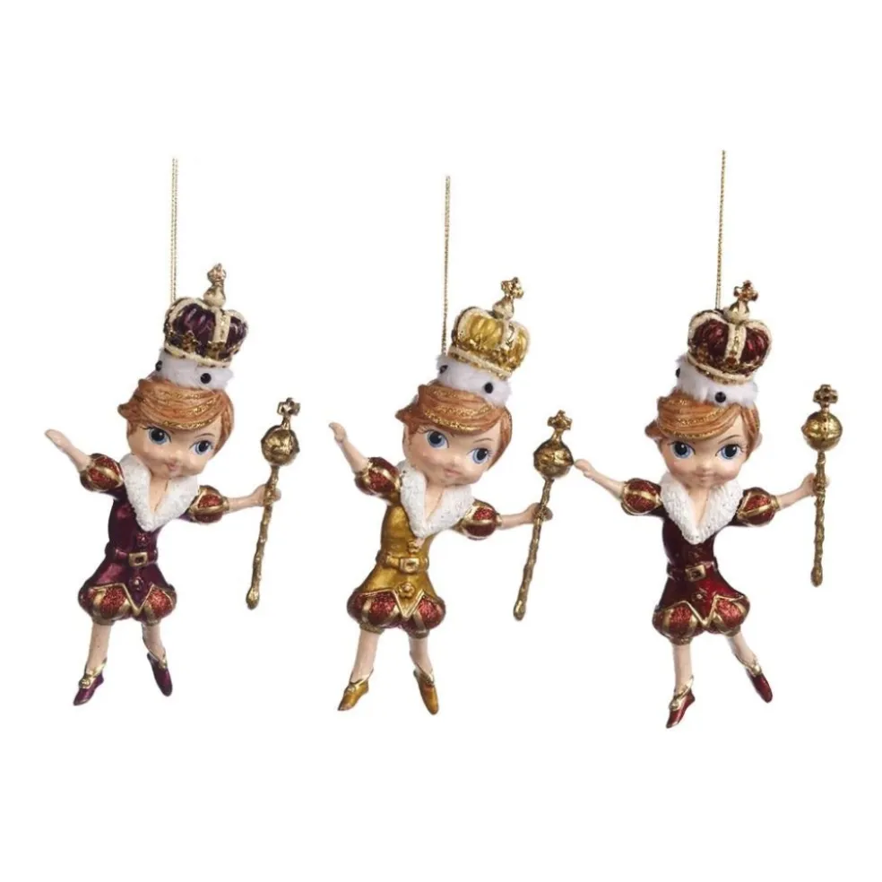 Goodwill Christmas Tree*Royal King Ornament 3 Assorted B 97809