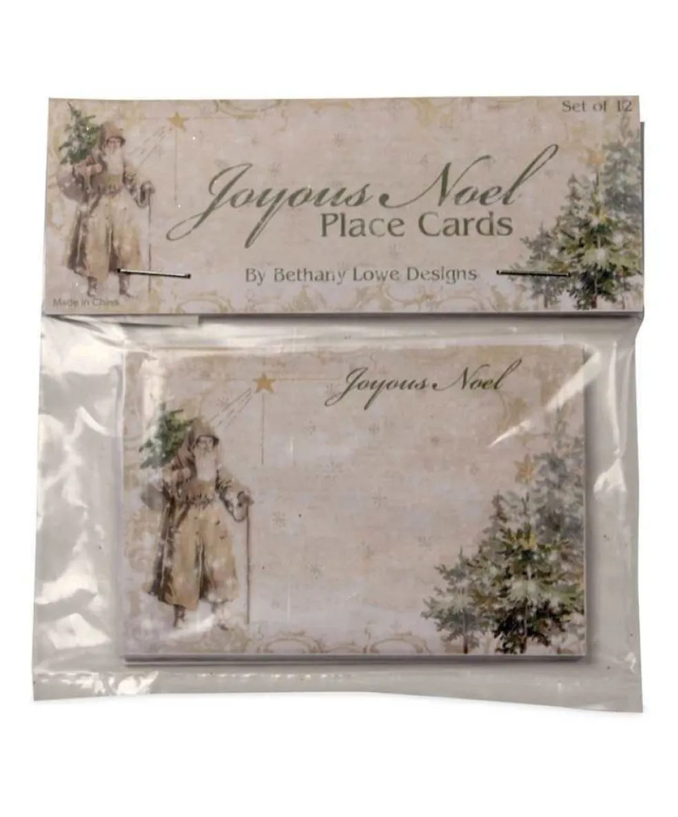 Bethany Lowe Traditional*Sn6814 A Peaceful Xmas Placecard