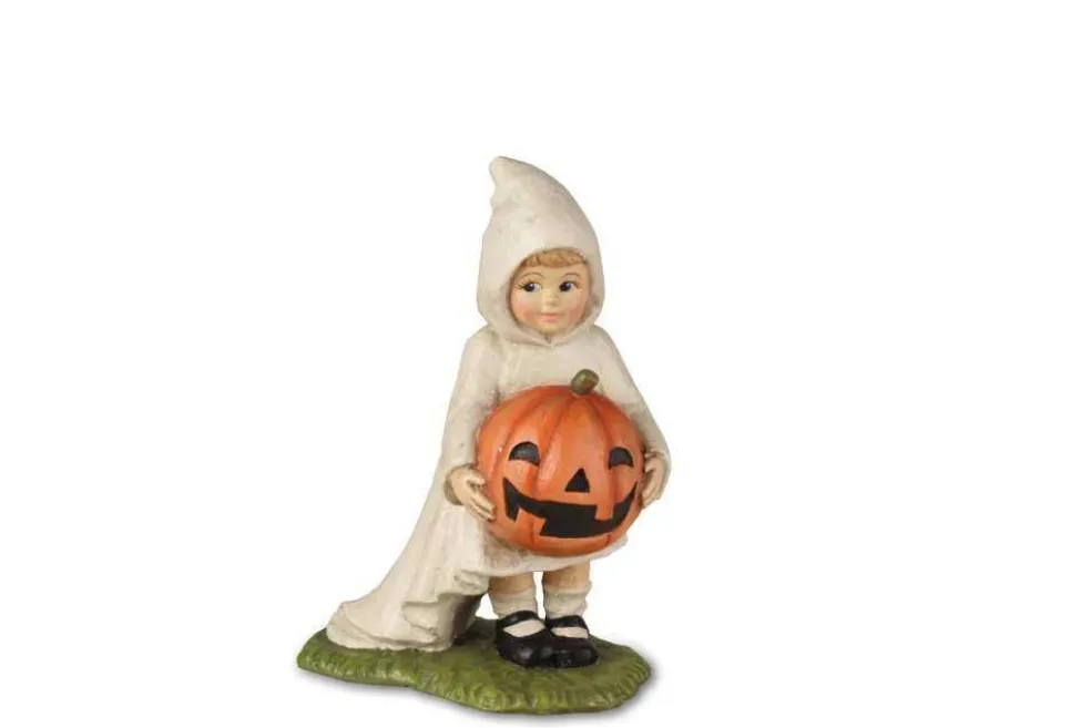 Bethany Lowe Halloween*Td7628 Little Ghost Gabby With Pumpkin